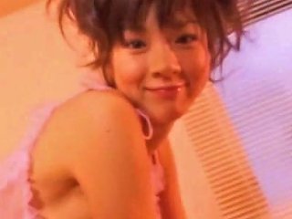 Teen Cutie Aki Hoshino Dresses Like An Angel And Seduces You In Her Bedroom